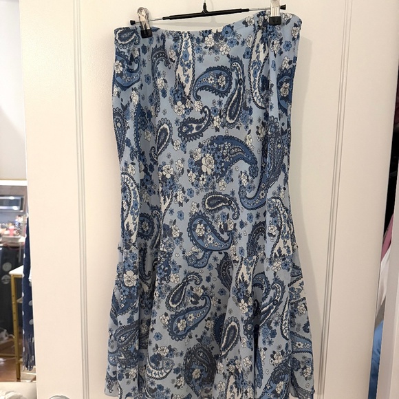 VINTAGE TWIN PAISLY MIDI SKIRT | - Picture 1 of 5